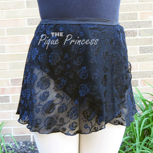 Black Rose Lace - Wrap Skirt