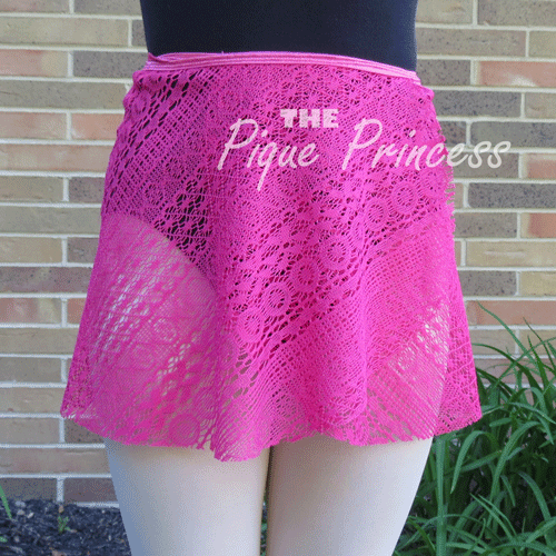 Hot Pink Lace - Wrap Skirt